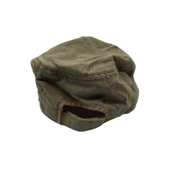 Baby Gap Olive Green Cotton Military Style Cadet Cap Zip Pocket Infant M/L - Picture 3 of 7